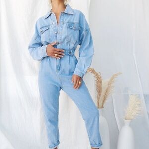 12th Tribe Hendrix Denim Jumpsuit Size S/MS/M